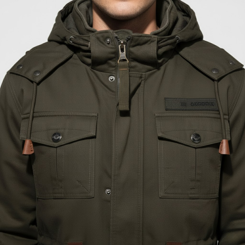 Arend | Heren Multi-Pocket Militaire Jas Larenza.nl