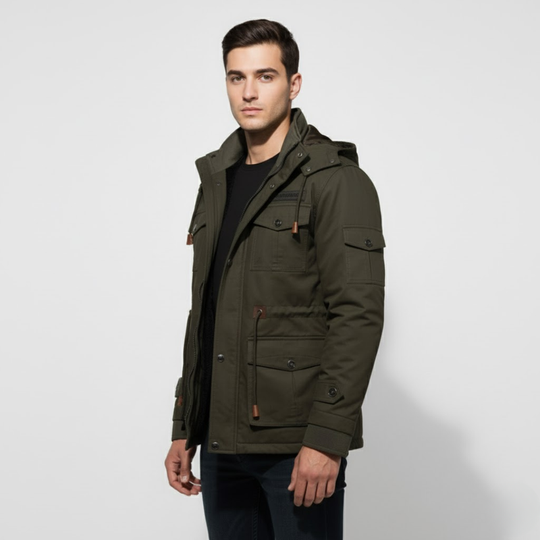 Arend | Heren Multi-Pocket Militaire Jas Larenza.nl