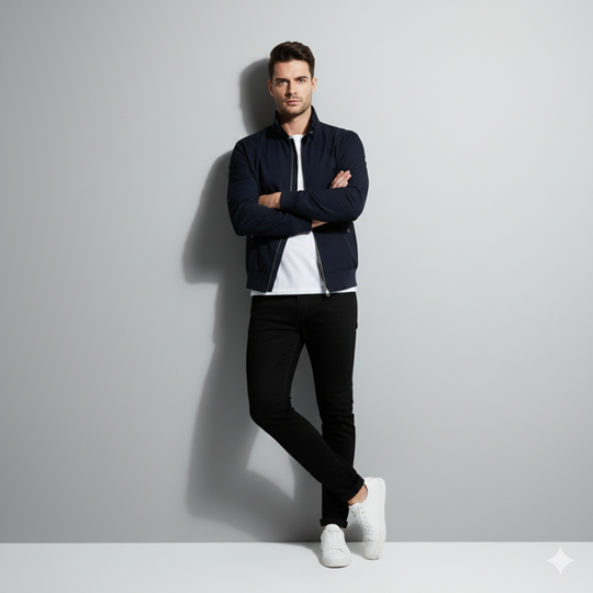 Arjen | Heren Harrington Jas Met Rits Larenza.nl