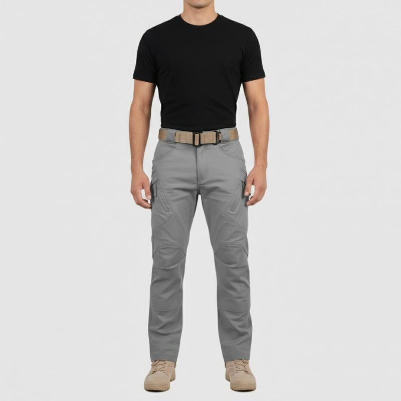 Bas | Heren Multifunctionele Waterdichte Broek Grijs Larenza.nl