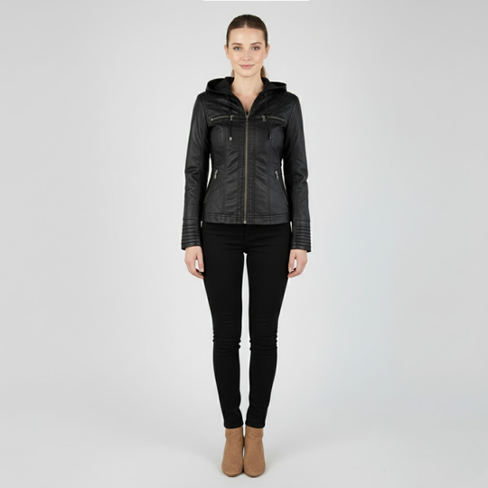 Cato | Dames Stijlvol Jasje Zwart Larenza.nl