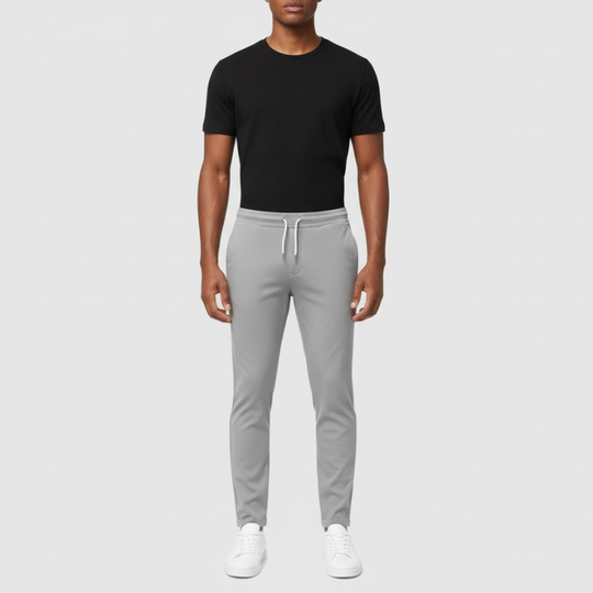 Coen | Heren Stretch Broek Grijs Larenza.nl