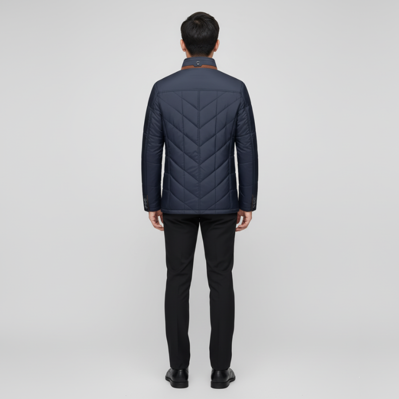 Daan | Heren Winterjas Waterdicht Gewatteerd Bontkraag Larenza.nl