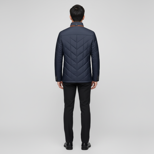 Daan | Heren Winterjas Waterdicht Gewatteerd Bontkraag Larenza.nl