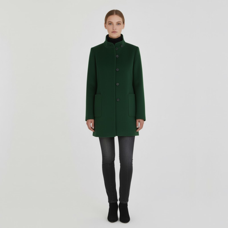 Elix | Dames Elegante Jas Groen Larenza.nl