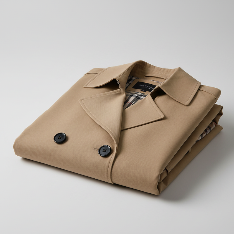 Eva | Dames Lange Trenchcoat Dubbelrijig met Ceintuur Larenza.nl