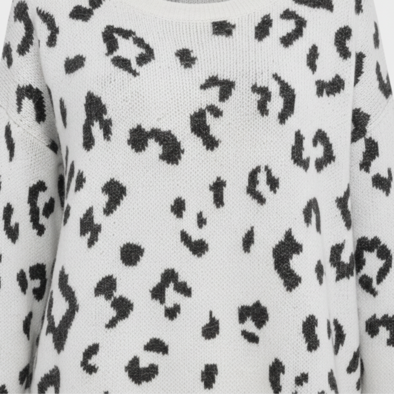 Evi | Dames Trui Leopardprint Larenza.nl