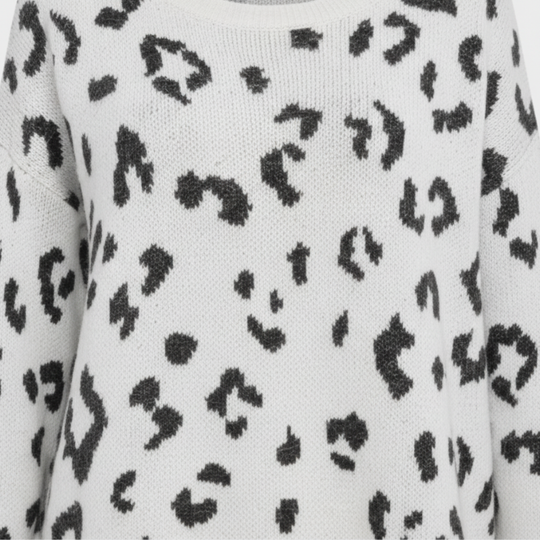 Evi | Dames Trui Leopardprint Larenza.nl