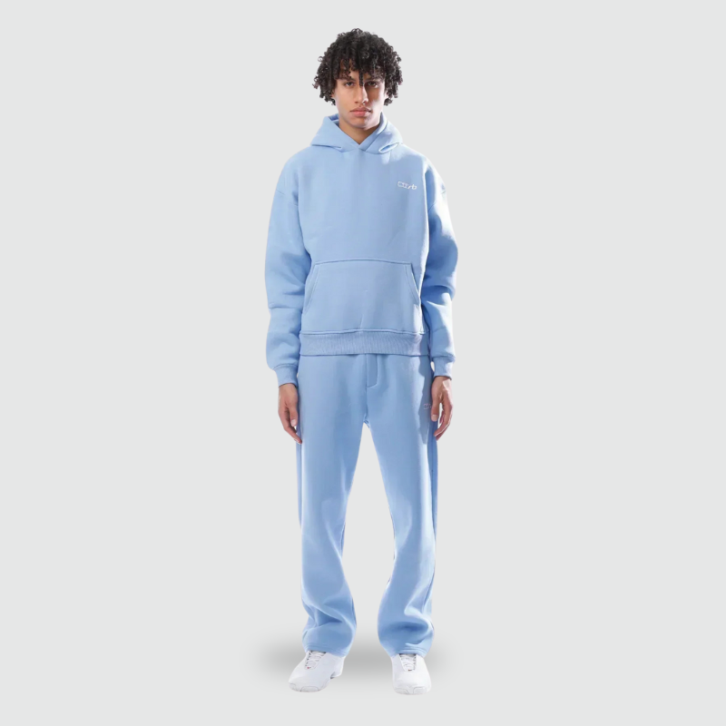 Fien | Unisex Trainingspak 2-delig Lichtturquoise Larenza.nl