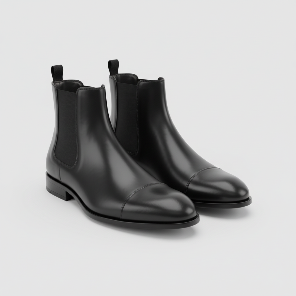 Finn | Heren Chelsea Boots Puntneus Instap Gitzwart Larenza.nl