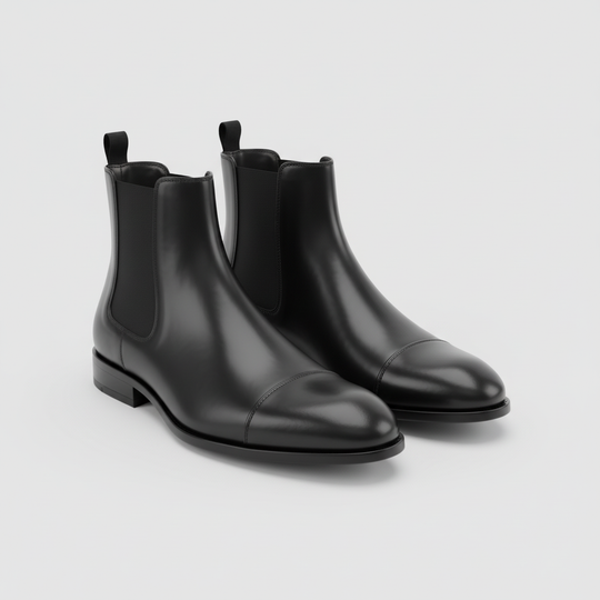Finn | Heren Chelsea Boots Puntneus Instap Gitzwart Larenza.nl