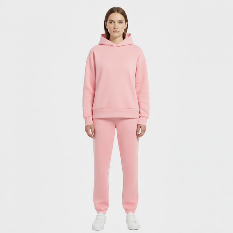 Floor | Dames Hoodie & Joggingpak Roze Larenza.nl