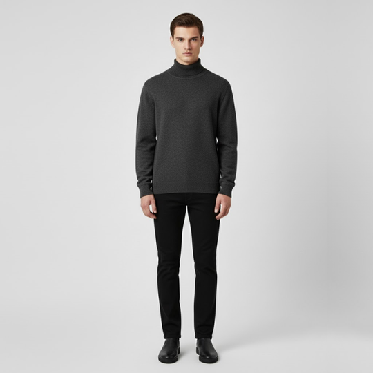 Gerrit | Heren Casual Trui Donkergrijs Larenza.nl