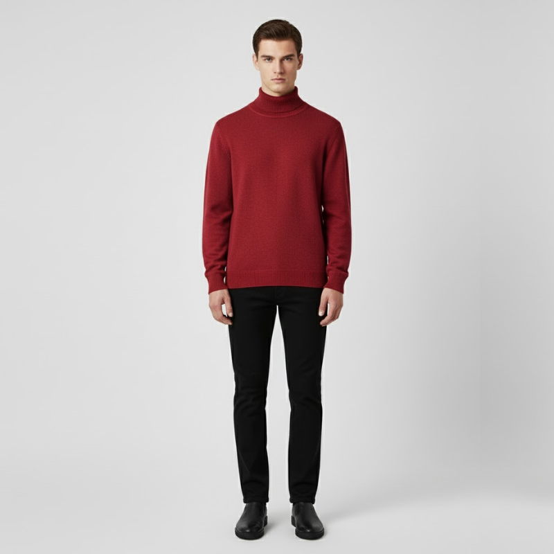 Gerrit | Heren Casual Trui Wijnrood Larenza.nl