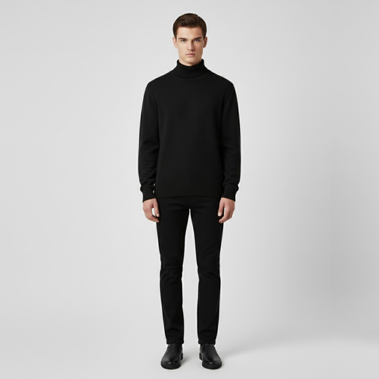 Gerrit | Heren Casual Trui Zwart Larenza.nl