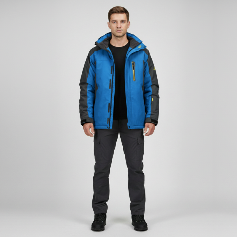 Hani | Heren Premium Waterdichte Winterjas Blauw Larenza.nl