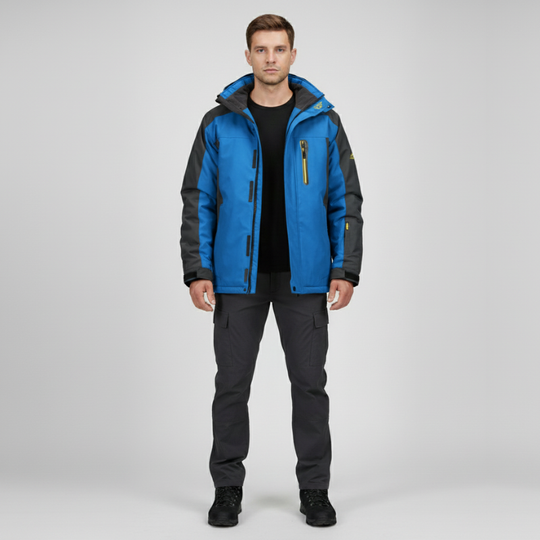 Hani | Heren Premium Waterdichte Winterjas Blauw Larenza.nl