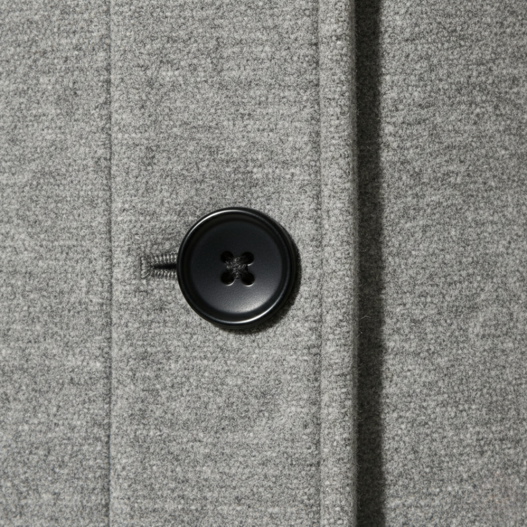 Hanne | Dames Mantel Retro Knoopsluiting Larenza.nl