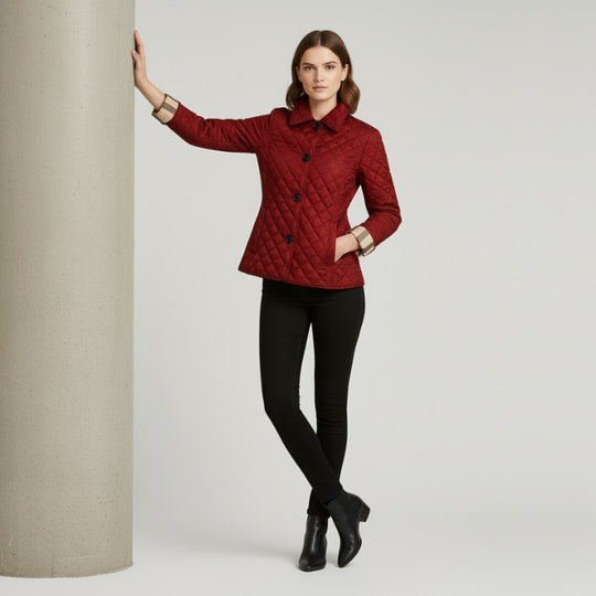 Isa | Dames Gewatteerde Jas Enkelrijig Larenza.nl