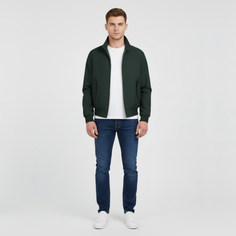 Jesse | Heren Harrington Jack Geruite Voering Donkergroen Larenza.nl