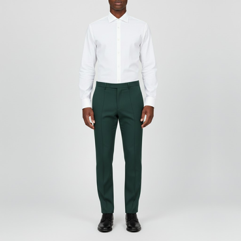 Joren | Heren Casual Elegance Broek Groen Larenza.nl
