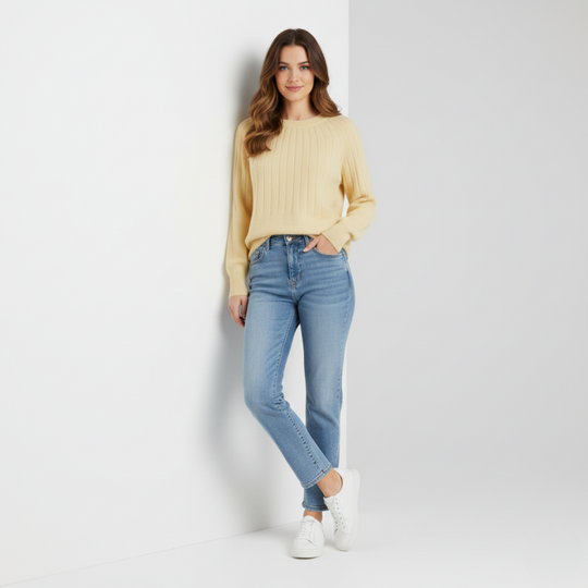 Karlijn | Dames Trui Gebreid Pullover Larenza.nl