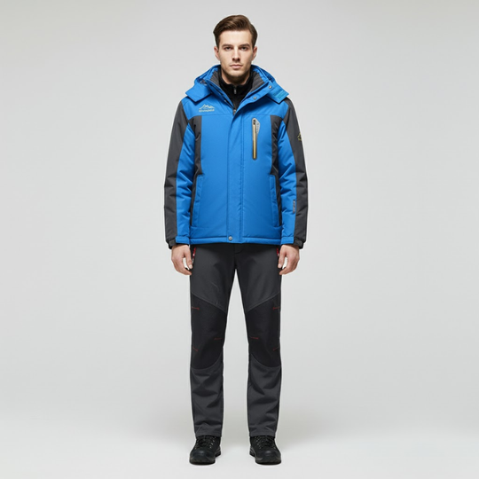Koen | Heren All-Weather Waterdichte Winterset Blauw Larenza.nl