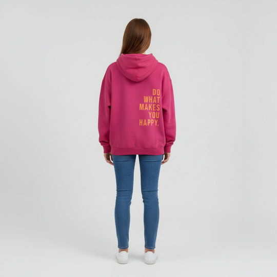 Lieke | Hoodie Dames Met Tekstprint Lichtroze Larenza.nl