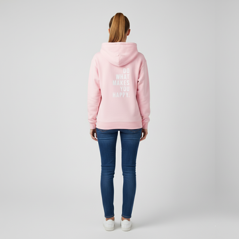 Lieke | Hoodie Dames Met Tekstprint Roze Larenza.nl
