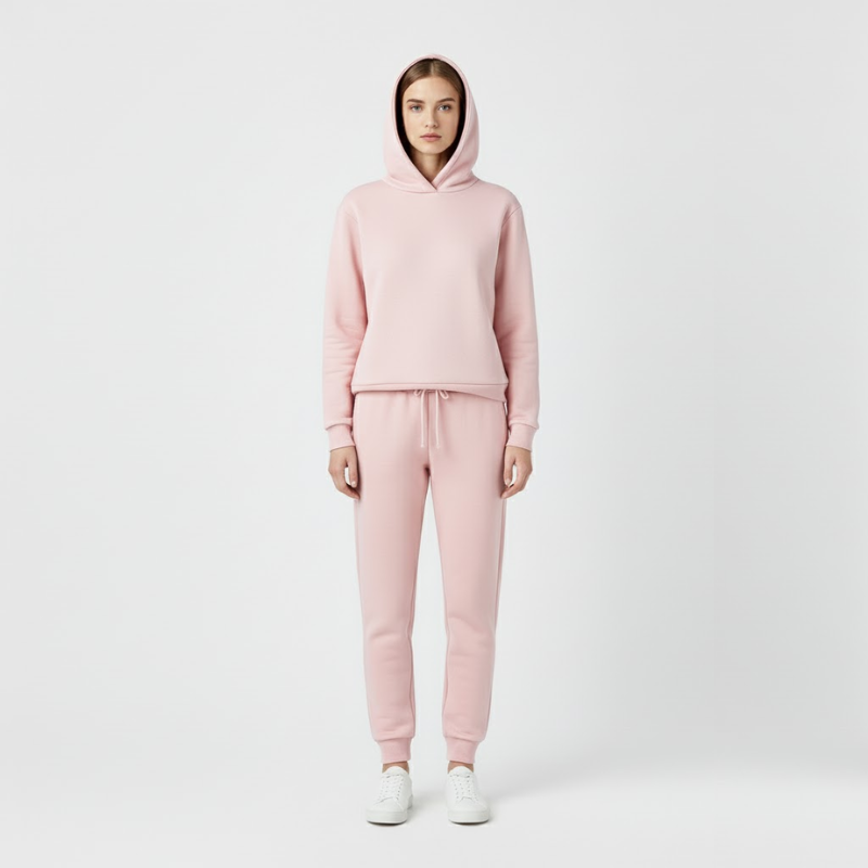 Lisanne | Dames Actieve Jogging Set Roze Larenza.nl