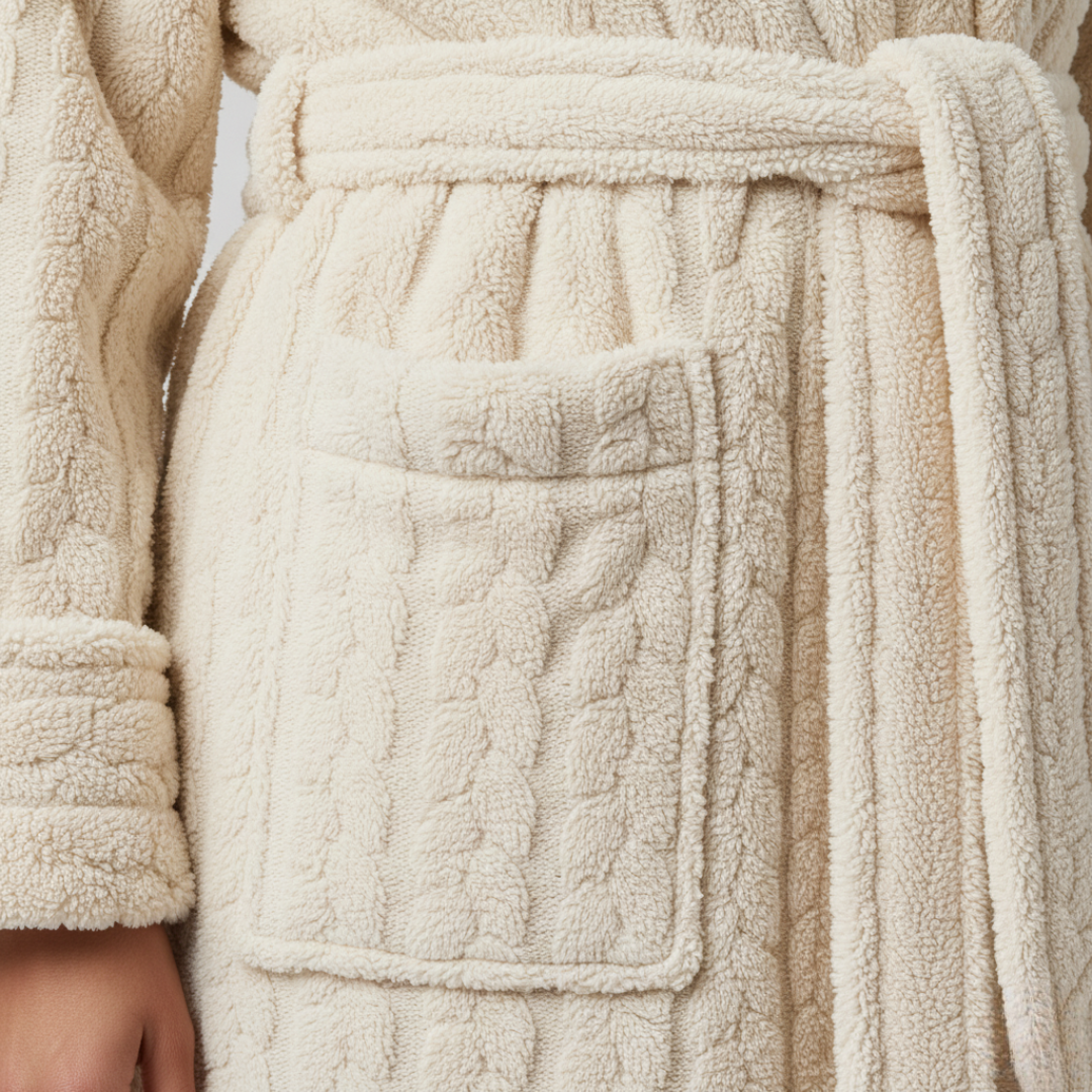 Livia | Dames Badjas Winter Met Capuchon Larenza.nl