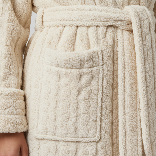 Livia | Dames Badjas Winter Met Capuchon Larenza.nl