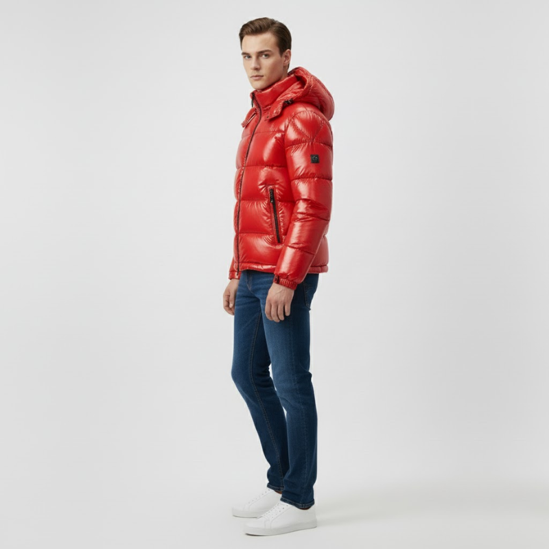 Lucas | Heren Pufferjas met Capuchon Waterafstotend Larenza.nl