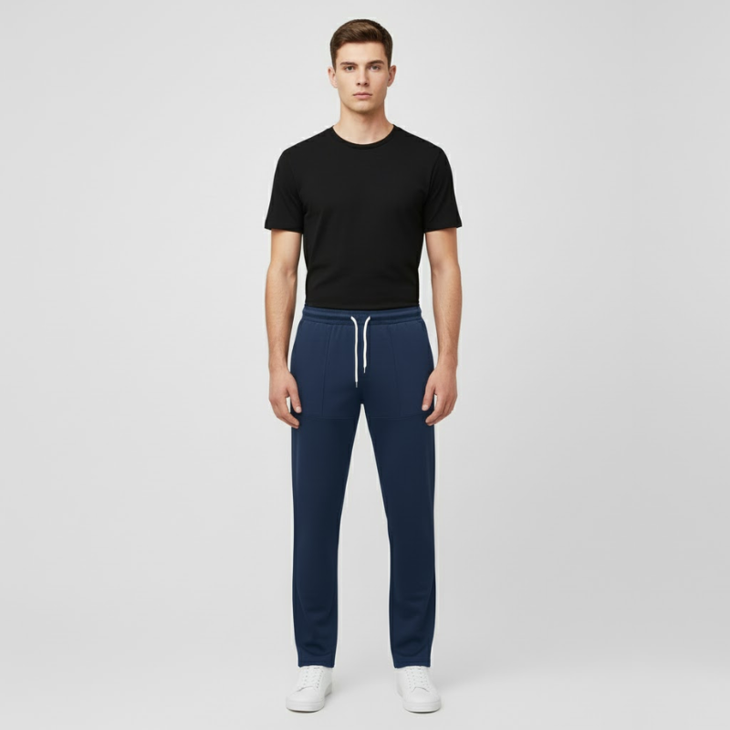 Maas | Heren Smart Casual Broek Donkerblauw Larenza.nl