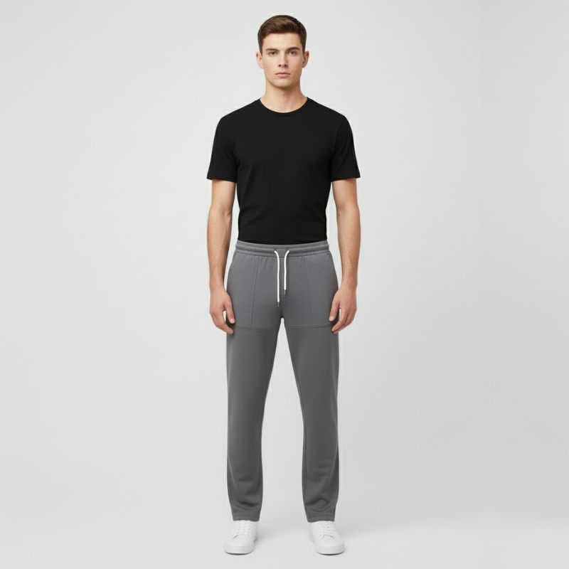 Maas | Heren Smart Casual Broek Grijs Larenza.nl