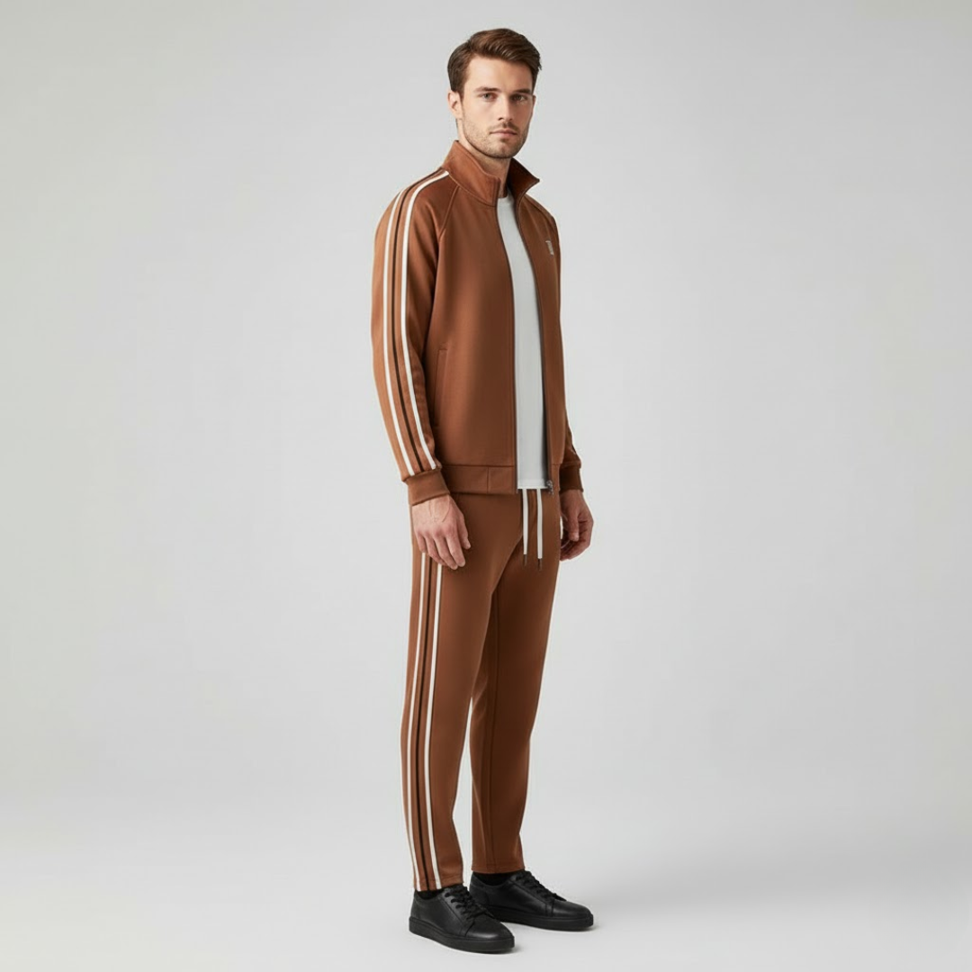 Manu | Heren Stretch Tracksuit Set Larenza.nl
