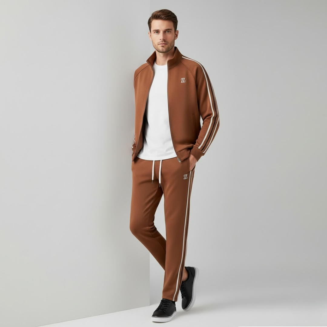 Manu | Heren Stretch Tracksuit Set Larenza.nl