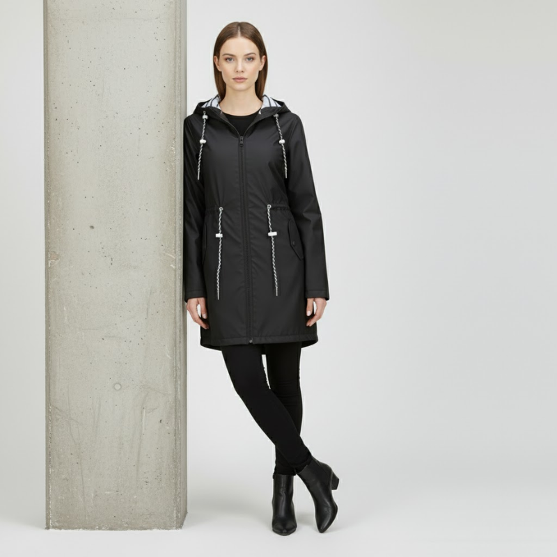 Marit | Dames Lange Regenjas Waterdicht Larenza.nl