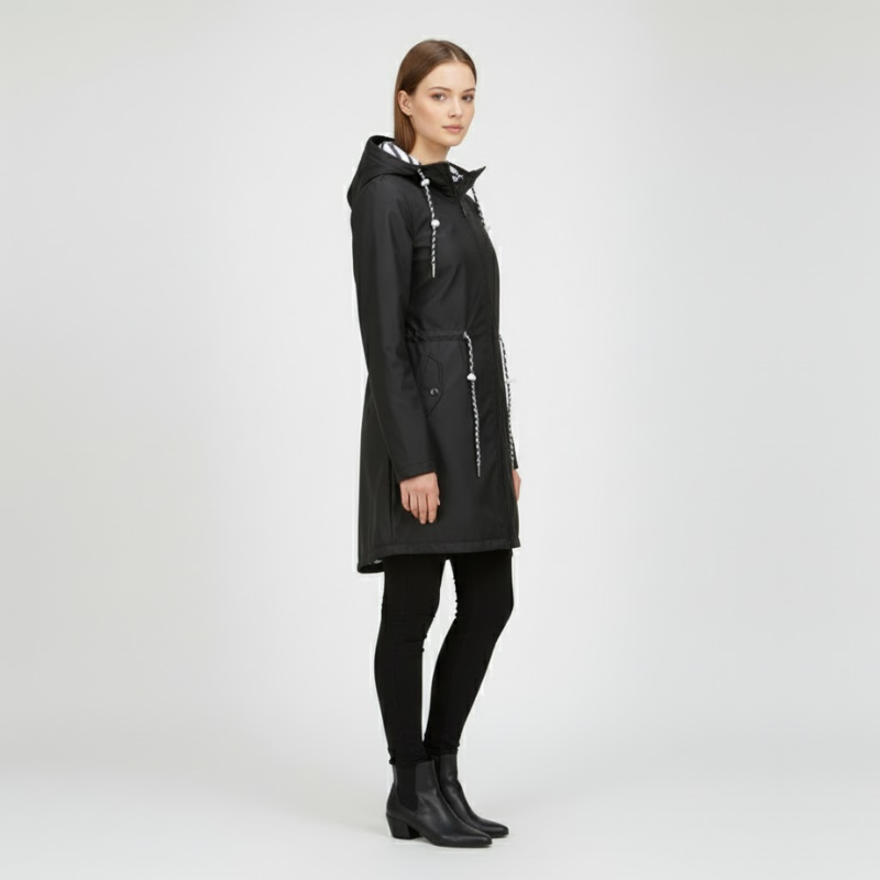 Marit | Dames Lange Regenjas Waterdicht Larenza.nl