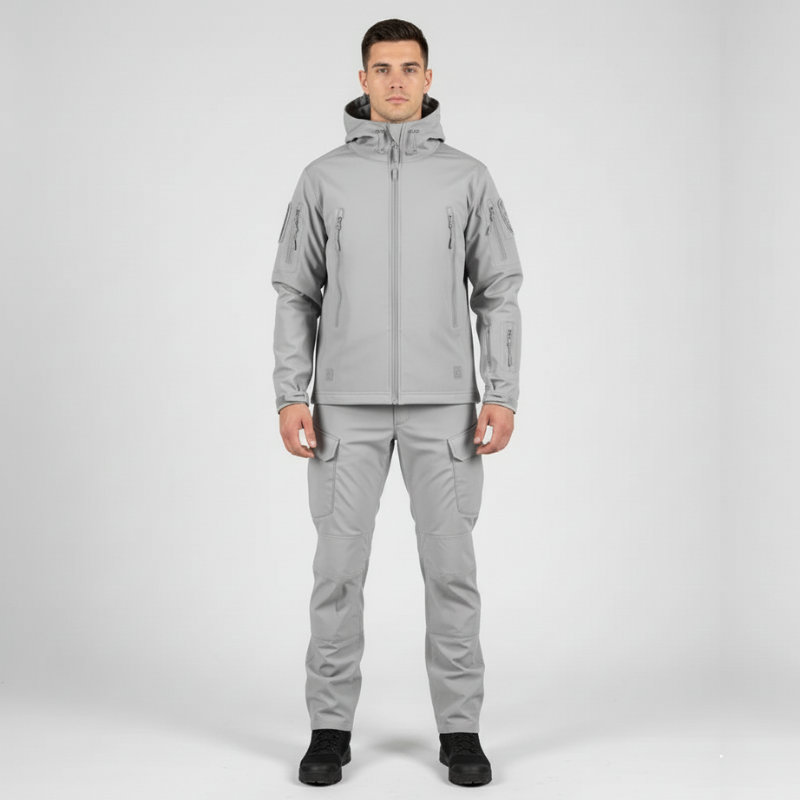 Mark | Regenpak Heren Waterdicht Grijs Larenza.nl