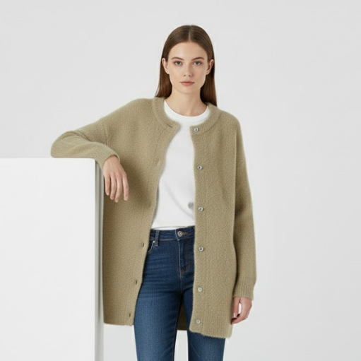 Marleen | Dames verfijnd gebreid vest Larenza.nl