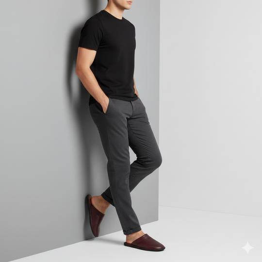 Martijn | Heren Pantoffels Warm Antislip Larenza.nl