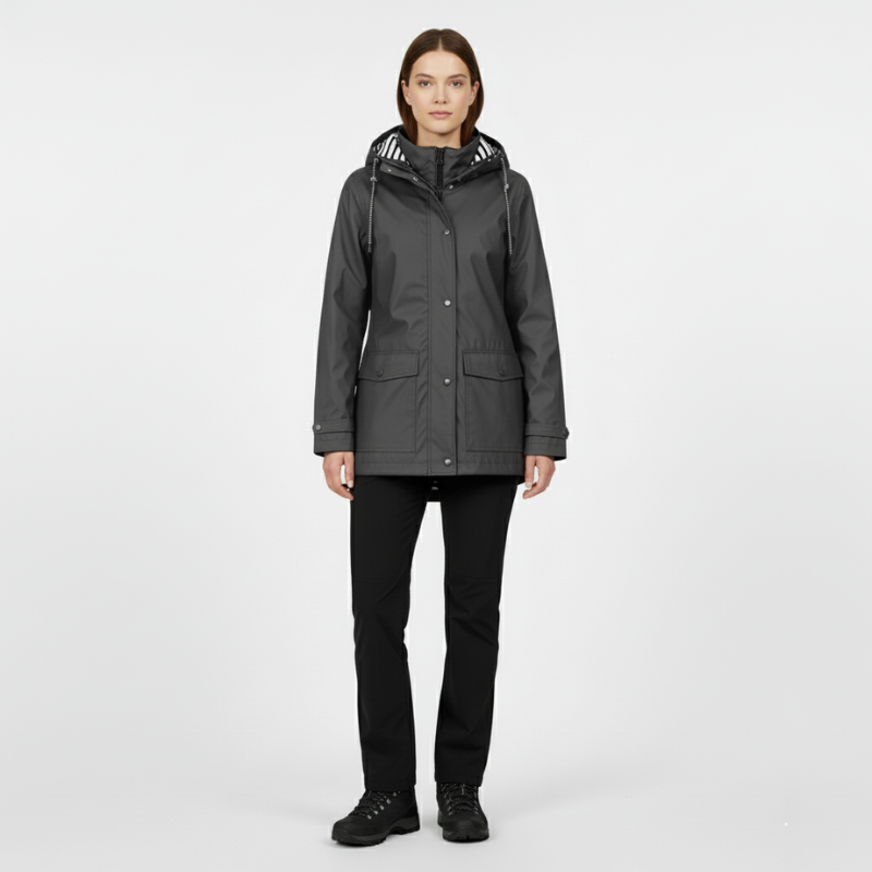 Merel | Dames 3-in-1 Wandeljas Donkergrijs Larenza.nl