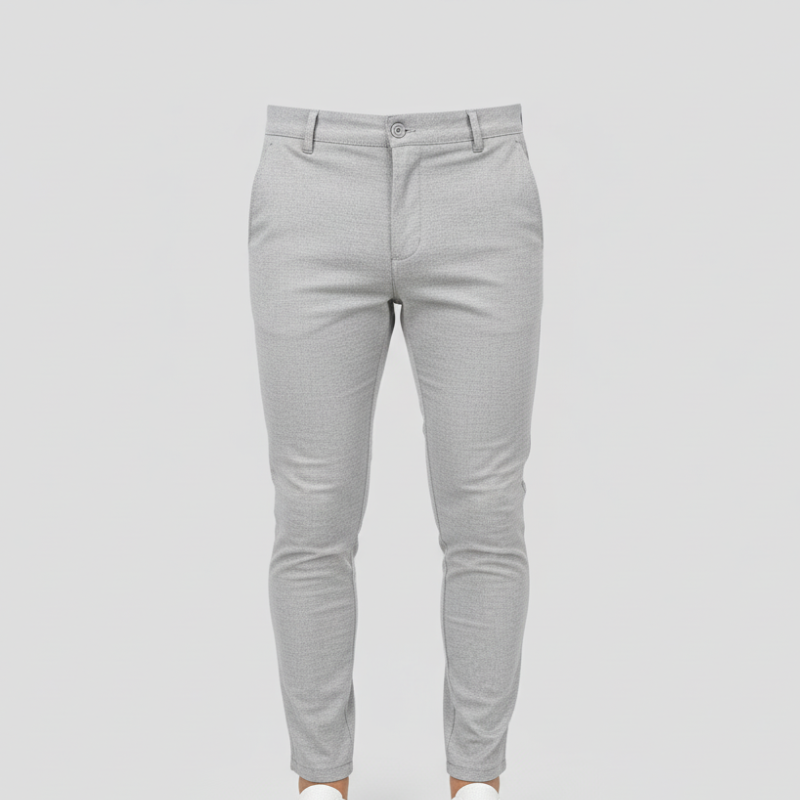 Niels | Heren Slim Fit Business Broek Lichtgrijs Larenza.nl