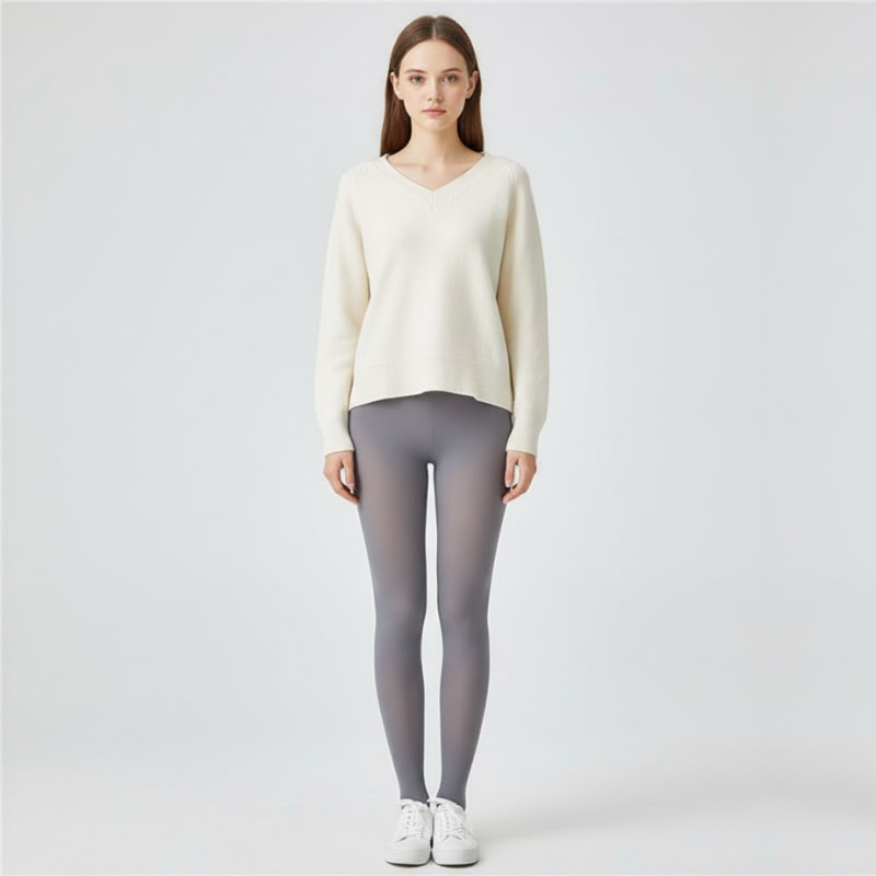 Nora | Dames Premium Winter Leggings Grijs Larenza.nl