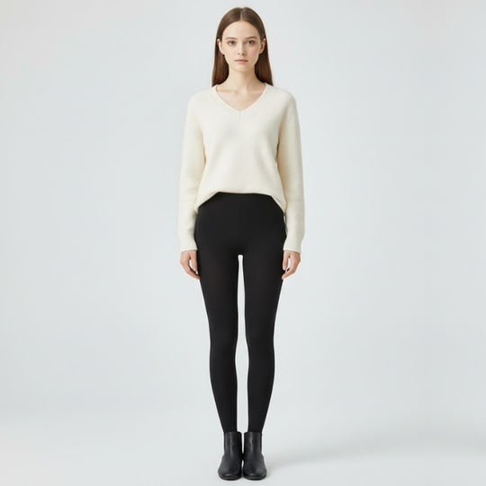 Nora | Dames Premium Winter Leggings Zwart Larenza.nl