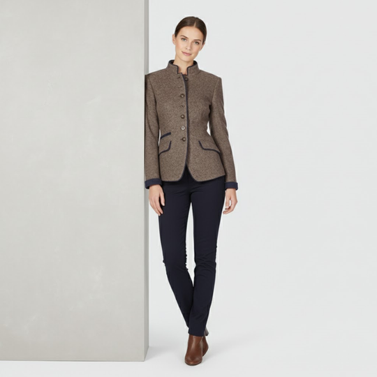 Petra | Dames Lange Mouw Effen Jas Larenza.nl