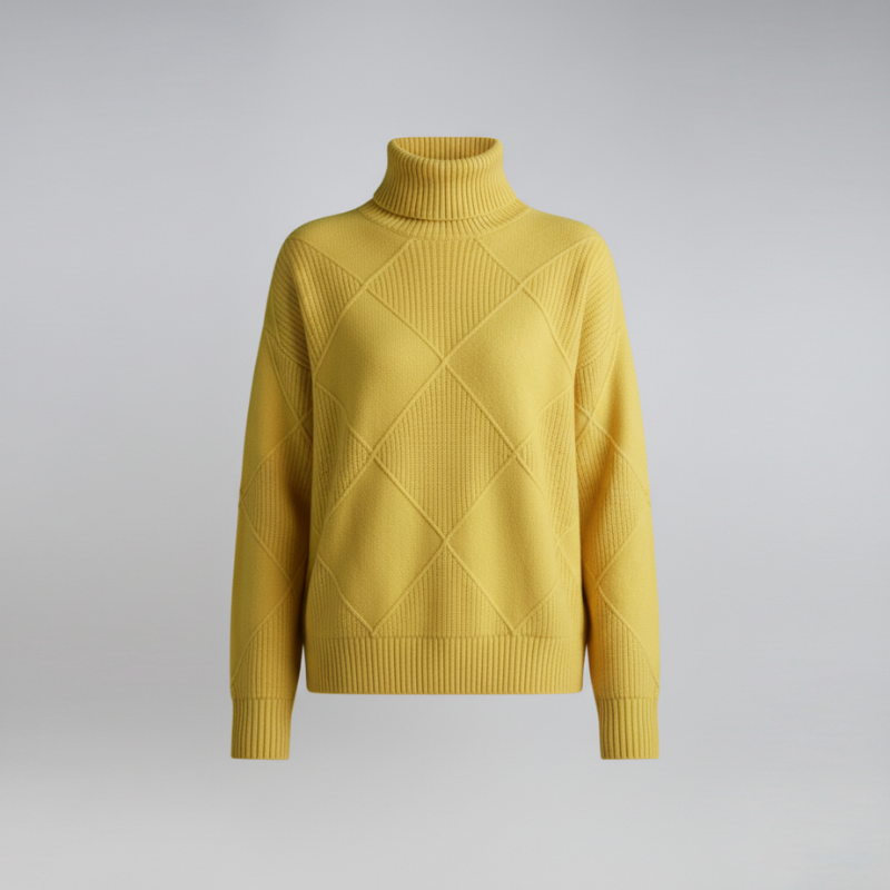 Quinty | Dames Warme Coltrui Geel Larenza.nl