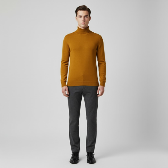 Roel | Heren Wasbare Coltrui Jas Mosterdgeel Larenza.nl