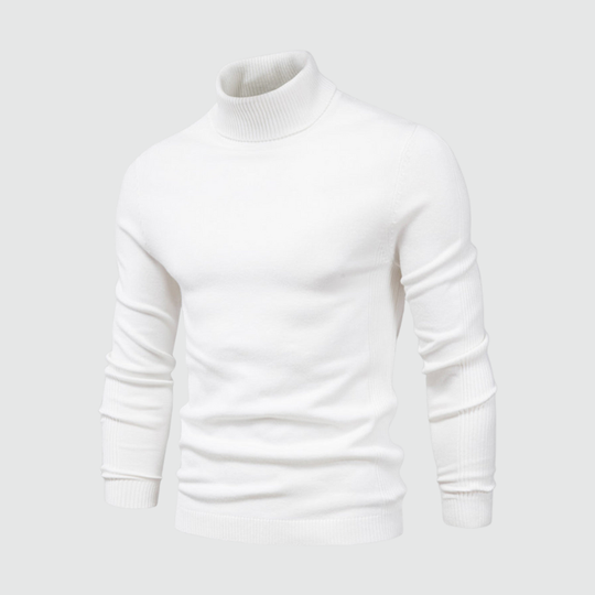 Roel | Heren Wasbare Coltrui Jas Wit Larenza.nl